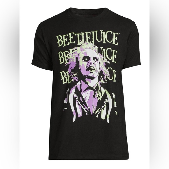 Beetle Juice Men's and Big Men's Graphic Tee with Short Sleeves - Picture 1 of 6